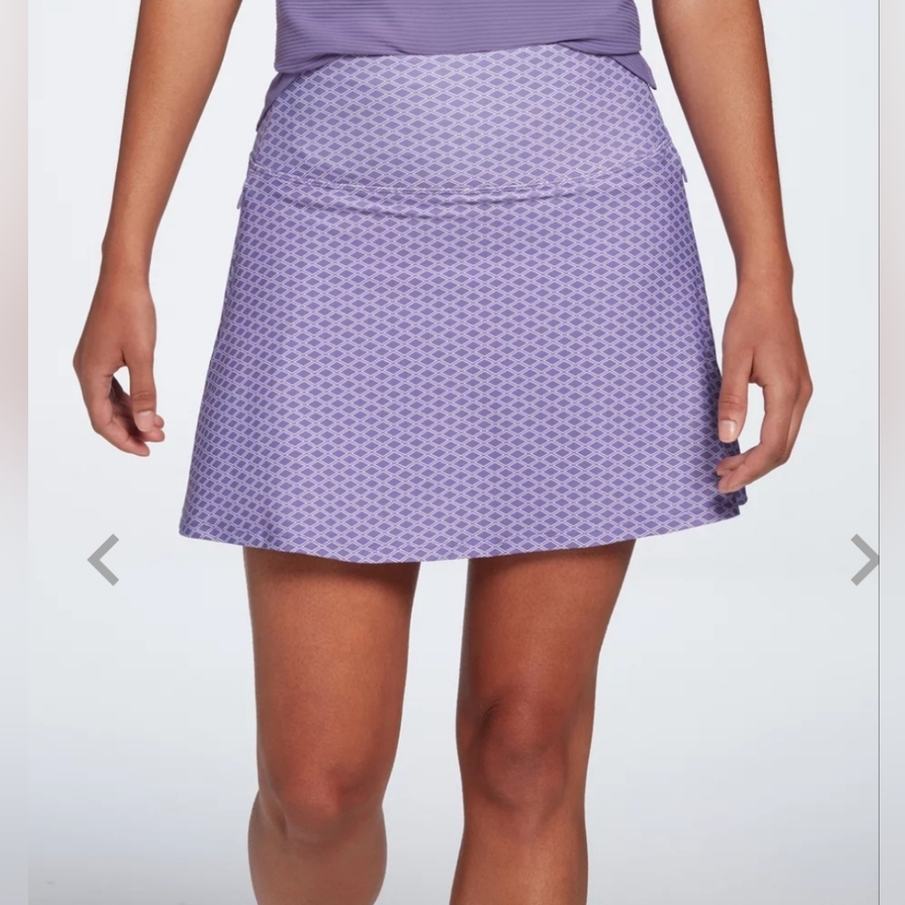 CALIA Women's 16" Energize Eagle Golf Skort, Lavender Lattice, XXL, Purple, NWT
